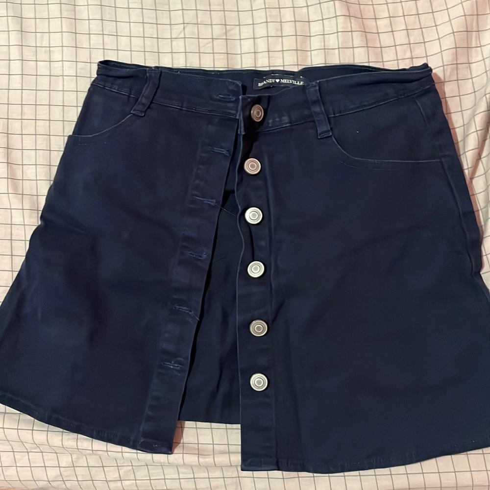 Brandy Melville mini skirt navy